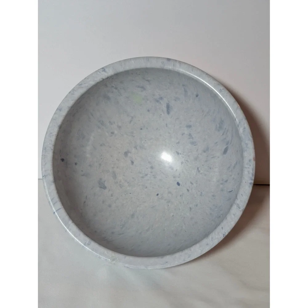 Vintage Melmac Melamine Light Blue & White Speckled Confetti Mixing Bowl 10